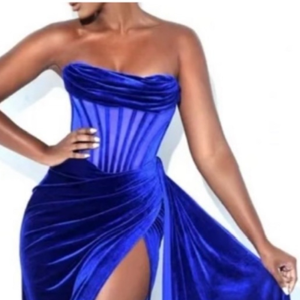 Royal blue corset Dress